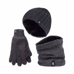 Heat Holders - Extra Long Fleece Oversized Snoodie for Ultimate Warmth & Coziness - M/L, Grey