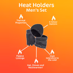 Heat Holders - Extra Long Fleece Oversized Snoodie for Ultimate Warmth & Coziness - L/XL, Grey