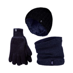 Heat Holders - Extra Long Fleece Oversized Snoodie for Ultimate Warmth & Coziness - L/XL, Navy