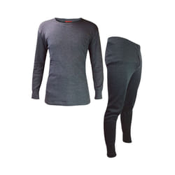 Heat Holders - Winter Men's Thermal Underwear Set: Top and Long Johns - M, Charcoal