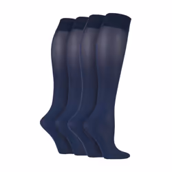 IOMI - Unisex 4 Pairs of 40 Denier Graduated Compression Socks â Energizing Socks - 4-7 UK, Navy