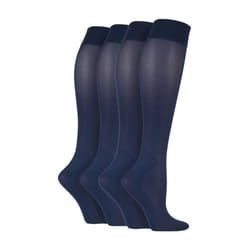 IOMI - Unisex 4 Pairs of 40 Denier Graduated Compression Socks â Energizing Socks - 6-11 UK, Navy