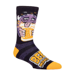 Heat Holders - Men's Cozy Fleece-Lined Hobby Socks | Novelty Fluffy Thermal Socks - 6-11 UK, Beer Monster