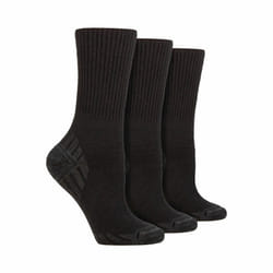 IOMI - 3 Pack Diabetic Walking Socks for Men | Extra Wide Wool Hiking Socks - 12-14 UK, Black