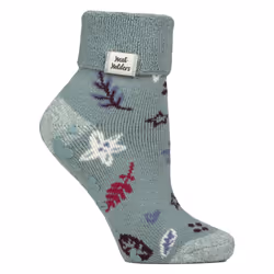 Heat Holders - Cozy Turn-Over Cuff Lounge Socks | Warm Winter Socks for Women - 4-8 UK, Winter Bloom