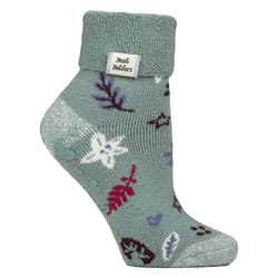 Heat Holders - Cozy Turn-Over Cuff Lounge Socks | Warm Winter Socks for Women - 4-8 UK, Winter Bloom