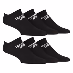 Reebok - Unisex Low Cut Breathable Trainer Sport Socks - 8-10 UK, Black