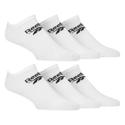 Reebok - Unisex Low Cut Breathable Trainer Sport Socks - 6-8 UK, White