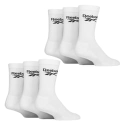 Reebok - Ribbed Sport Breathable Crew Socks for Men and Women - 6-8 UK, White
