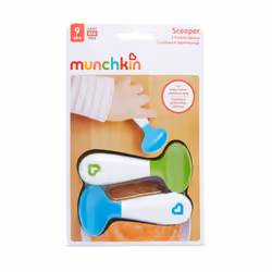 Infant Scooper Spoons, Blue/Green