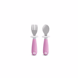 Raise Toddler Fork And Spoon Set - (1 Fork & 1 Spoon) Assorted Colours