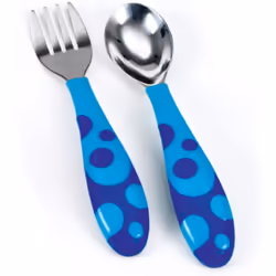Toddler Fork and Spoon Set (1 Spoon and 1 Fork ) Assorted colours