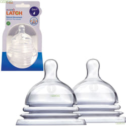 Munchkin LATCH Stage 1 Slow Flow Teat, Stretches and Moves - Pack of Two Teats