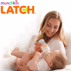 Munchkin LATCH Stage 1 Slow Flow Teat, Stretches and Moves - Pack of Two Teats