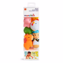 Munchkin Farm Bath Squirts Bath animal Blue, Green, Orange, Pink, Red, White, Yellow - Additional view 5