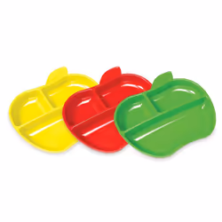 Munchkin Lil' Apple Plates - 3 Pack
