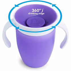Munchkin Miracle 360 Trainer Cup, 2 Pack, Pink/Purple