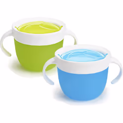 Munchkin 2 Piece Snack Catcher, Blue/Green