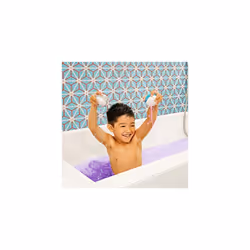 Munchkin Colour Buddies Moisturising Bath Bombs & Toy Dispenser Set for children, 22 Piece Set Includes 20x Colourful Bath Bombs and 2x Toy Dispensers