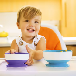 Munchkin Stay Put Suction Bowls 6 month(s) Blue, Green, Purple - Additional view 6