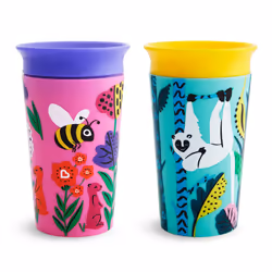 WildLove Miracle 360 Cup, Toddler Cup, BPA Free Baby & Toddler Sippy Cups, Non Spill Cup, Dishwasher Safe Baby Cup,