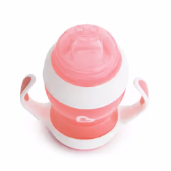 Gentle Transition Baby Cup, Babies & Toddlers Sippy Cups with Handles & Lids, BPA Free Non Spill Cup, Dishwasher Safe, Leakproof Silicone Childrens