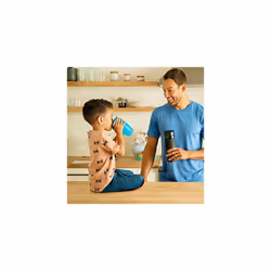 Munchkin Miracle 360 Cup, Baby and Sippy Cup, Ideal Sippy, Water and Weaning Cup 12+ Months, 10 oz/ 296 ml, 2 Pack, Purple & Blue.