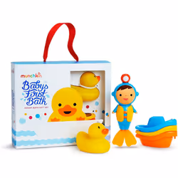 Munchkin Baby's First Bath, 3 Piece Bath Toy Gift Set