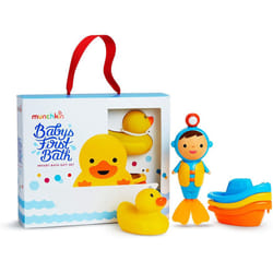 Munchkin Baby's First Bath, 3 Piece Bath Toy Gift Set