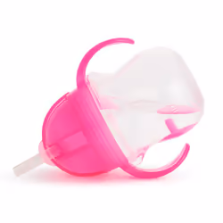Be Happy Toddler Dining Set Includes Suction Plate Straw Cup and Utensil Set, Pink