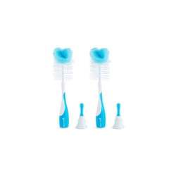 Bottle Brush 2In1 Sponge Baby Bottle Brushes for Cleaning Bottle Cleaner Brush Water Bottle Brush Set Soft Reusable with Built In Teat Brush