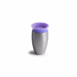 Munchkin Miracle 360 Degree Stainless Steel Sippy Cup, 10 oz/296 ml, Purple