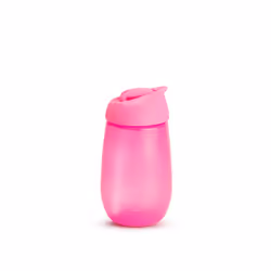 Munchkin Simple Clean Straw Cup Baby Feeding Beaker Pink 296ml