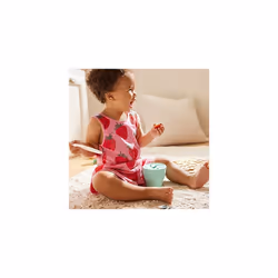 C'est Silicone Baby Weaning Pot, Collapsible Snack Catcher Food Storage Container, BPA Free Toddler Snack Pot, Kids Small Snack Pot Tub w.Lid, Spill