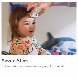 Infrared Thermometer Non-Contact Touchless for Baby Single Button LCD Display, Compact & Travel Friendly, Kids & Children Body Temperature with Fever