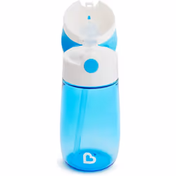 Munchkin Flip & Go Toddler Water Bottle with Straw | 12oz No-Spill Sippy Cup Cup | Durable Baby & Toddler Cup | Baby Water Bottle | Weaning