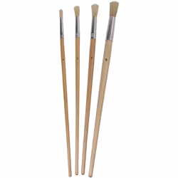 ProDec RFSET 4 Piece Round Fitch Set for Precise Paint Application, Brown, Set of 4