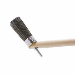 1" Striker Brush with 15" Long Reach Handle for Painting Difficult and Awkward Areas Including High Walls, Ceilings, Corners, Behind Pipes - Suitable