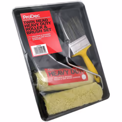 ProDec PRRT028 PRODEC 9 x 1.75-inch Twin Head Masonry Kit/Brush, Black