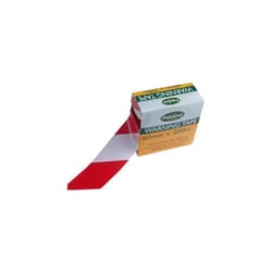 Rodo Red/White Warning Tape 60mm x 200m [PTWT200PRO]