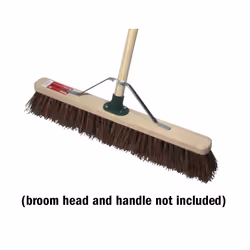 Metal Brush Stay for Adding Strength to Flat Brooms with Handles