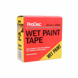 PWPT200 60mm x 200m (2.5" x 650 ft) Wet Paint Warning Barrier Tape, Non-Adhesive Yellow and Black Tape for Highlighting Fresh ...