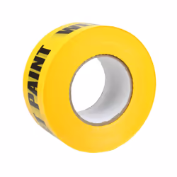 PWPT200 60mm x 200m (2.5" x 650 ft) Wet Paint Warning Barrier Tape, Non-Adhesive Yellow and Black Tape for Highlighting Freshly Painted Areas,