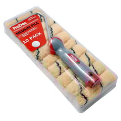 ProDec 4" Medium Pile Mini Roller & Frame Pack 10 [PRRF003]