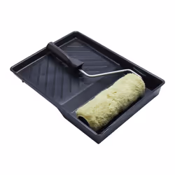 ProDec 9 inch x 1.75" 3 piece Heavy Duty Woven Paint Roller, Cage Frame and Tray Set for Painting with Emulsion and Masonry P ...