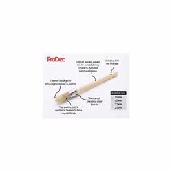 ProDec 4 piece Trade Professional Pointed Synthetic Sash Brush Set Ideal for Precise Painting of Sash Windows, Architraves and Other Curved, Moulded
