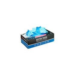 Box 100 Dextra Touch Blue Disposable Nitrile Gloves, Latex Free AQL Medical Grade, Powder Free Nitrile Gloves, Mens Womens, For Cleaning, Hygiene,