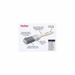 PBPT037 4 inch Decorator Synthetic Paint Brush for a Smooth Finish Painting with Emulsion, Gloss and Satin Paints on Walls, Ceilings, Wood and Metal,