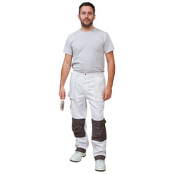 Prodec Advance Work Trousers Pants White Grey - 30