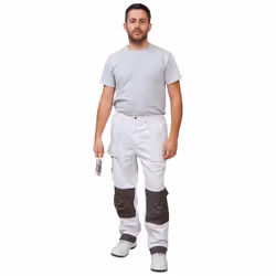 Prodec Advance Work Trousers Pants White Grey - 32